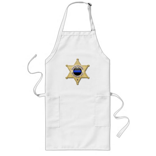 Thin Blue Line _ Button and Deputy Sheriff Star Long Apron