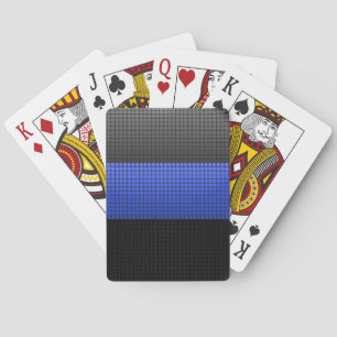 Thin Blue Line Buttons Poker Cards
