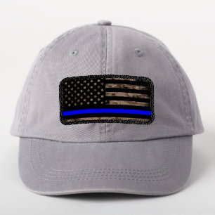 Thin Blue Line Camo USA Flag Patriotic Patch
