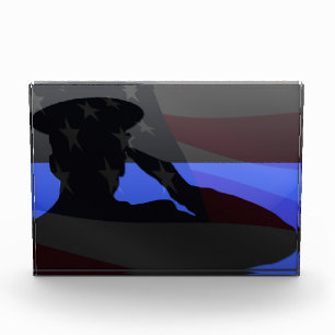 Thin Blue Line Campaign Hat Acrylic Award