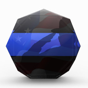 Thin Blue Line Campaign Hat Acrylic Award