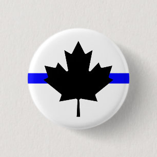 Thin blue line - Canada version Button