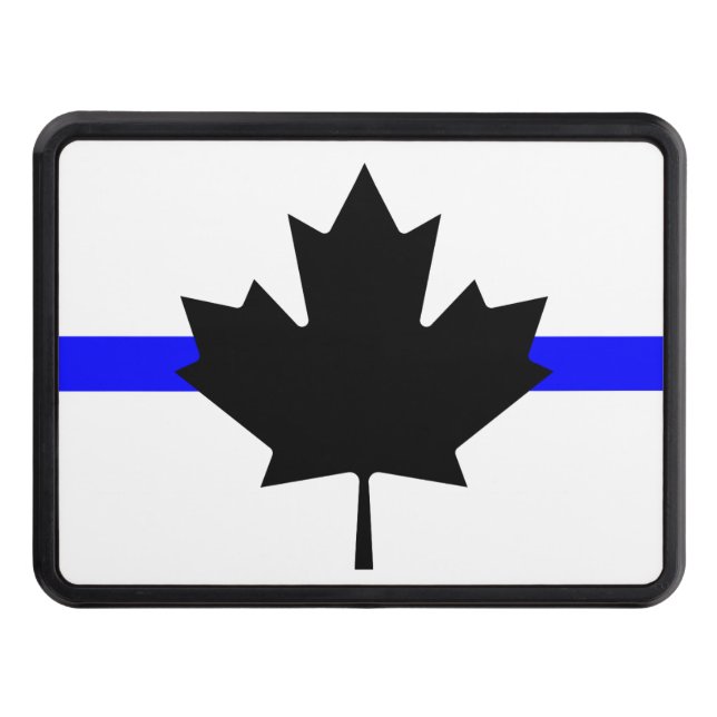 Thin blue line - Canada version Hitch Cover (Front)