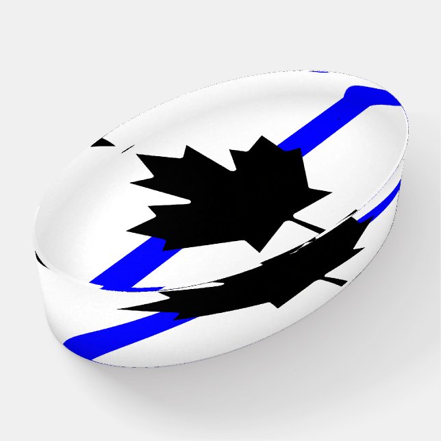 Thin blue line - Canada version Paperweight (Angled)