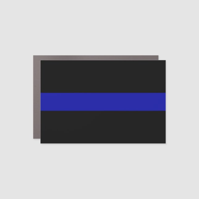 Thin Blue Line Car Magnet (Front)