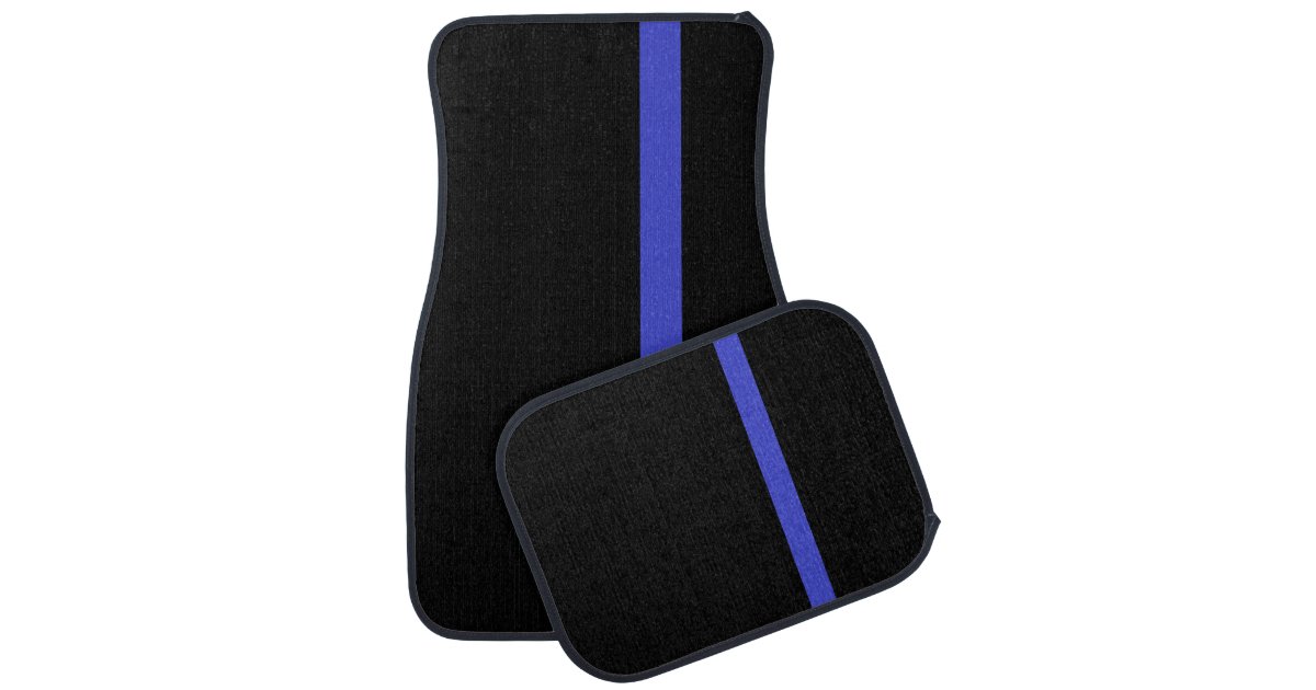 Thin blue line car mats Zazzle