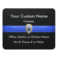 Thin Blue Line Chaplain Badge