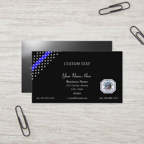 Thin Blue Line Chicago PD Business Card