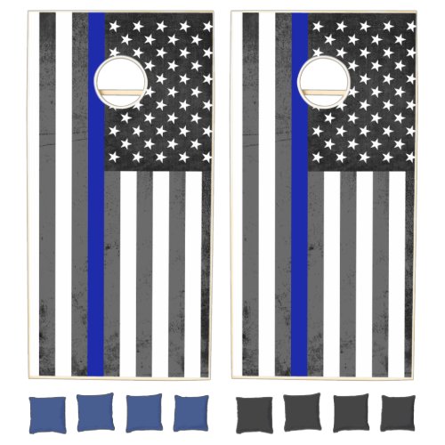 Thin Blue Line _ Corn Hole Game