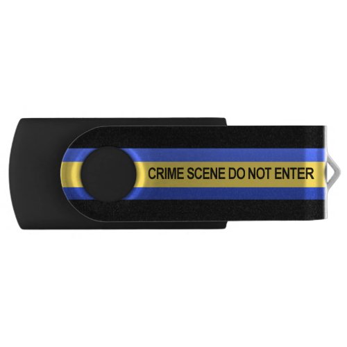 Thin Blue Line Crime Scene Do Not Enter USB Flash Drive