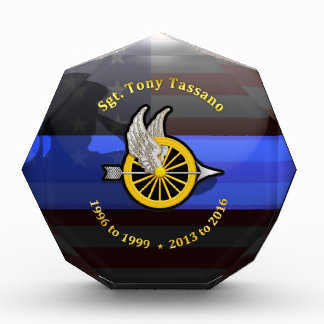 Thin Blue Line Custom Fremont Plaque 3 Award