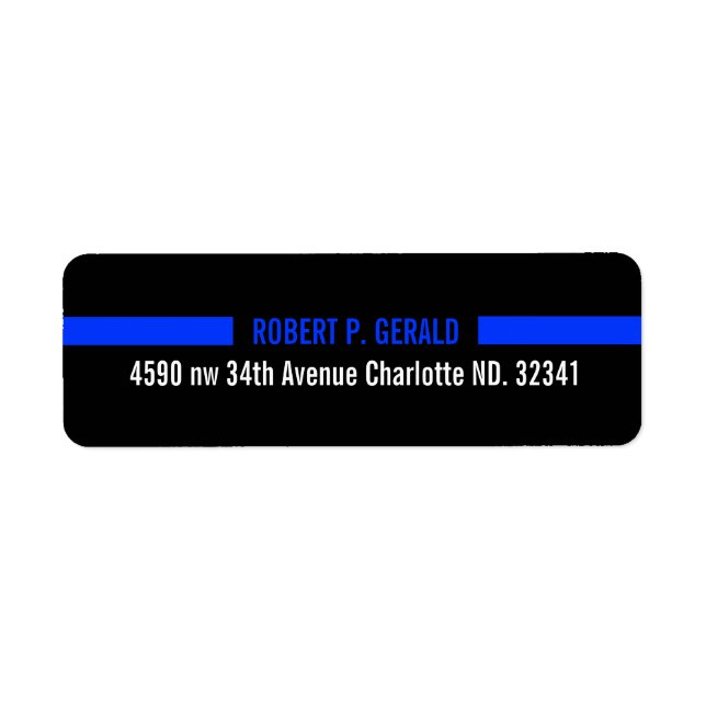 Thin Blue Line Custom Label (Front)