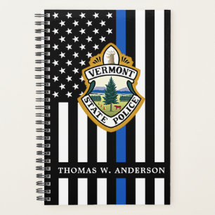 Thin Blue Line Custom Logo Police Department  Planner