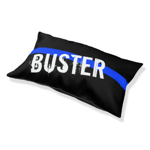 Thin Blue Line Custom Pet Name Pet Bed