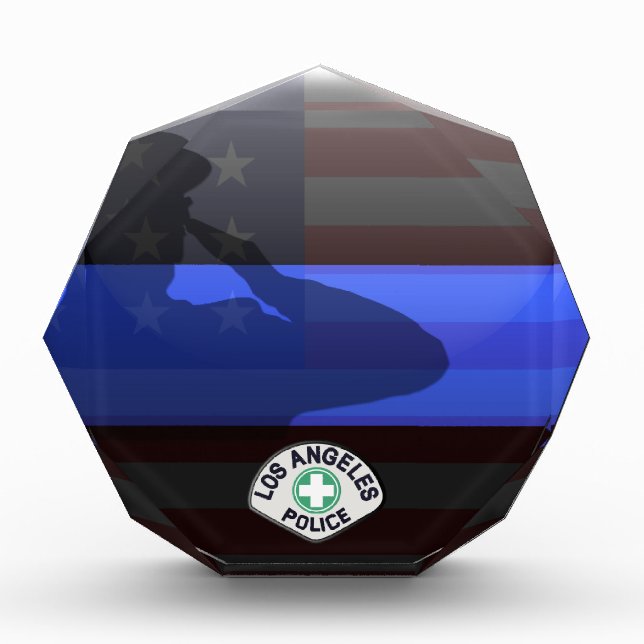 Thin Blue Line - Custom Police Patch Award (Front)