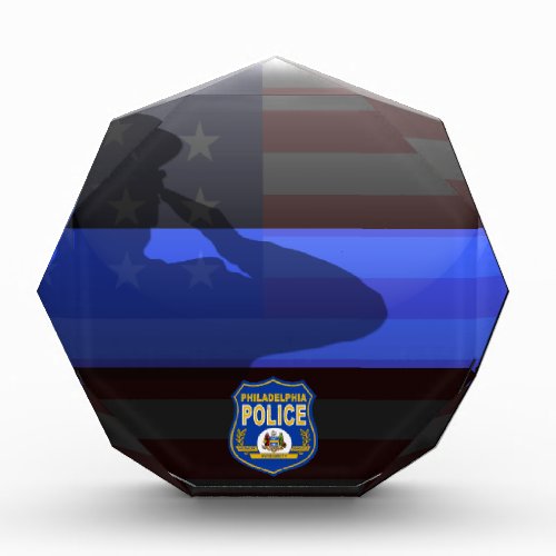 Thin Blue Line _ Custom Police Patch Award