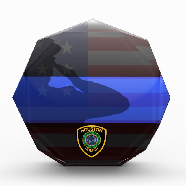 Thin Blue Line - Custom Police Patch Award (Front)