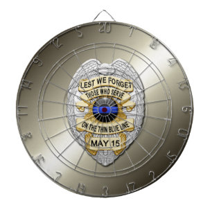 Thin Blue Line Dart Board
