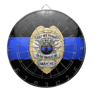 Thin Blue Line Dart Board