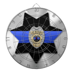 Thin Blue Line Dart Board