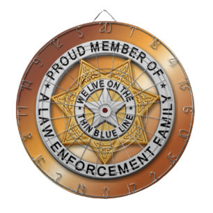 Thin Blue Line Dart Board