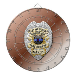 Thin Blue Line Dart Board