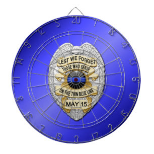 Thin Blue Line Dartboard