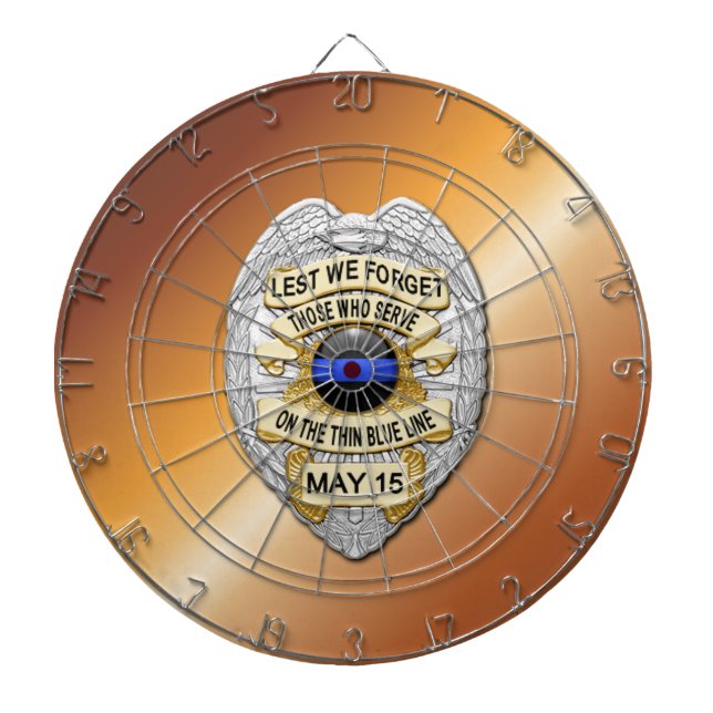 Thin Blue Line Dartboard (Front)