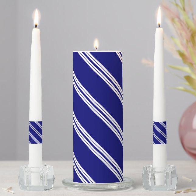 Thin Blue Line Dashing Candle Set (In Situ)