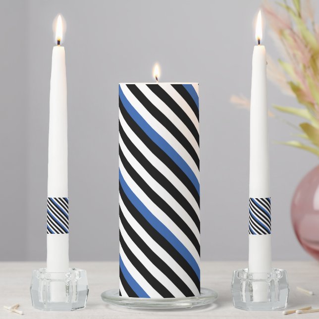 Thin Blue Line Dashing Candle Set (In Situ)