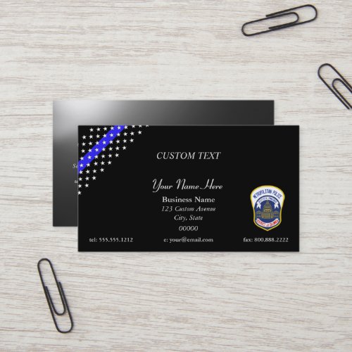 Thin Blue Line DC Metro Police Business Card