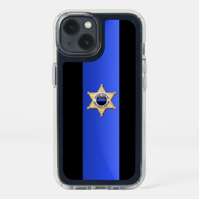 Thin Blue Line Deputy Badge Speck iPhone 13 Case (Front)