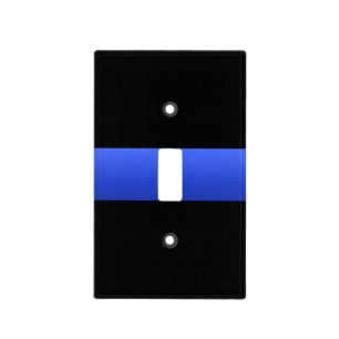Thin Blue Line Design Light Switch Cover