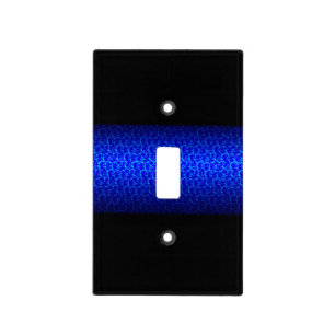 Thin Blue Line Design Light Switch Cover
