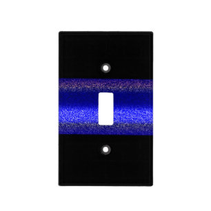 Thin Blue Line Design Light Switch Cover