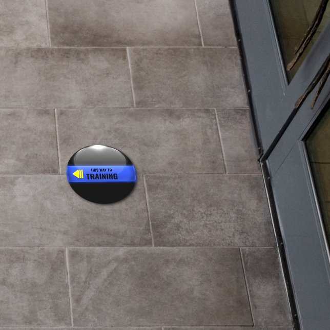 Thin Blue Line Directional  Floor Decals (Restaurant)