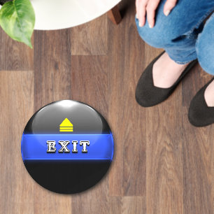 Thin Blue Line Directional Floor Decals