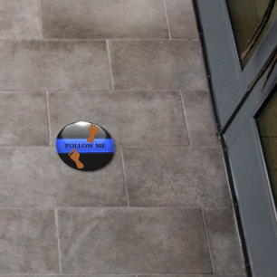 Thin Blue Line Directional Floor Decals