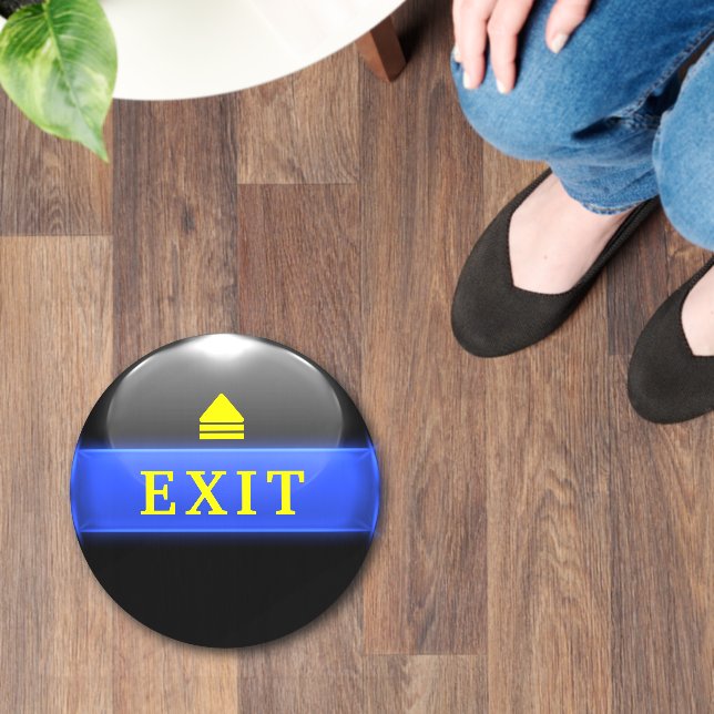 Thin Blue Line Directional  Floor Decals (Floor)