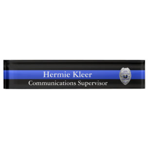 Thin Blue Line - Dispatcher Radio 911 Commo Plaque Name Plate