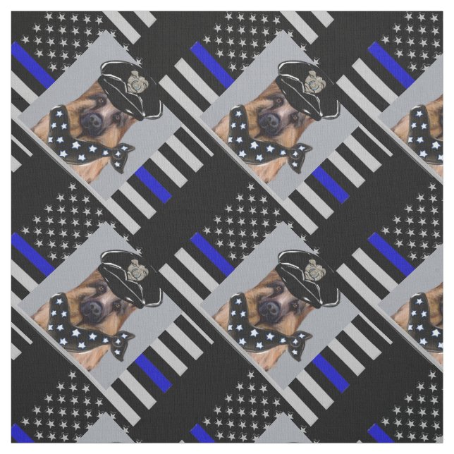 THIN BLUE LINE FABRIC (Swatch)