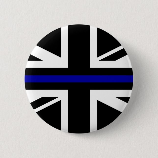 Thin Blue Line Flag Button (Front)