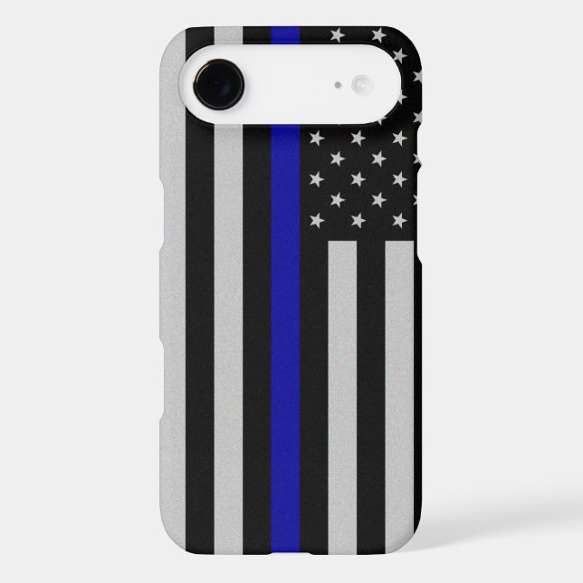 Thin Blue Line Flag Case-Mate iPhone Case (Back)