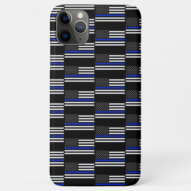 Thin Blue Line flag Case-Mate iPhone Case (Back)