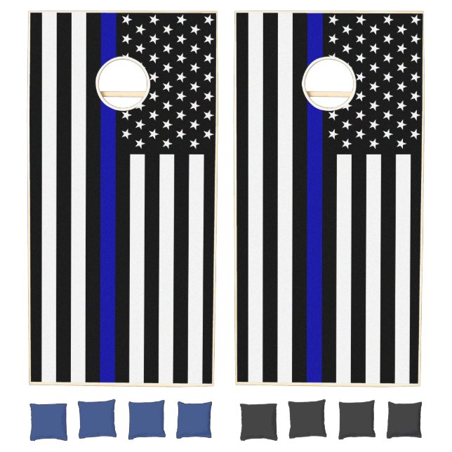 Thin Blue Line Flag Cornhole Set (Set)