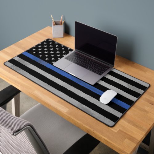 Thin Blue Line Flag Desk Mat