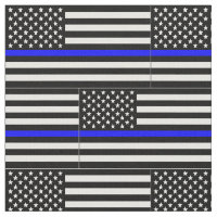 Thin blue line Flag Fabric