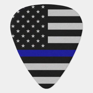 Thin Blue Line Flag Guitar Pick