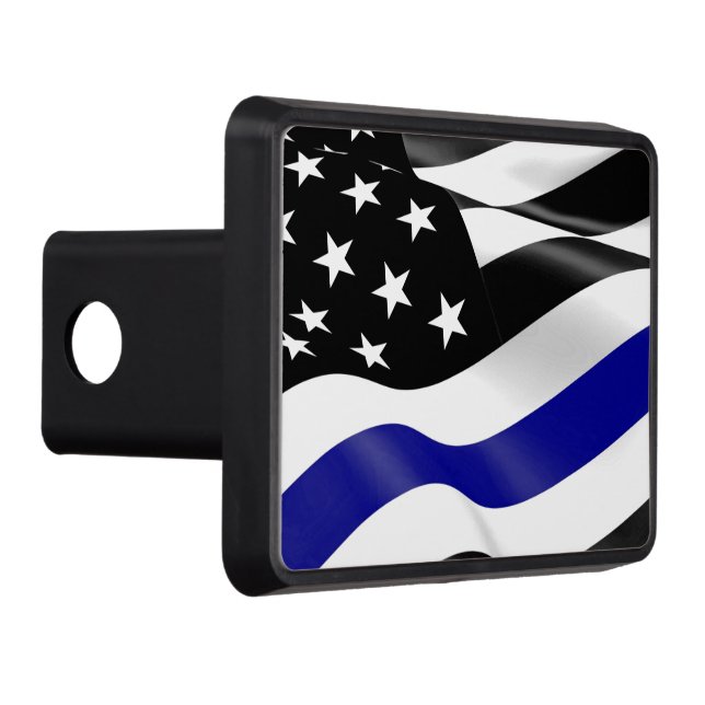 Thin Blue Line Flag Hitch Cover (Right)
