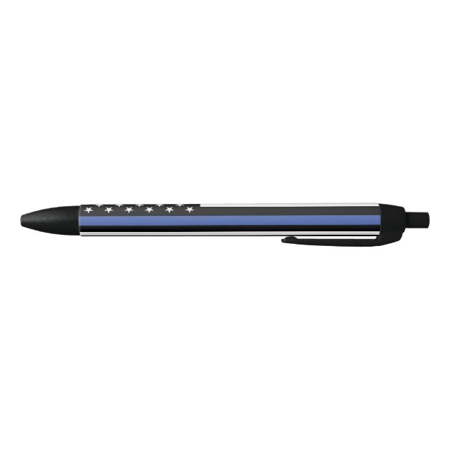 Thin Blue Line Flag Law Enforcement Pen (Bottom)